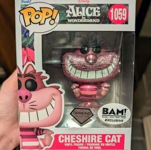 Disney BAM! Exclusive Pink Glitter Cheshire Cat Pop Figure